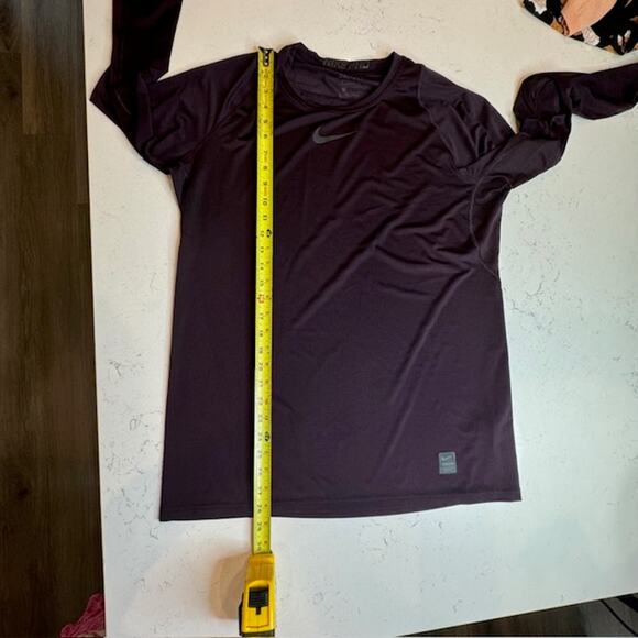 Nike Pro Womens Dri-Fit Maroon Compression Top Sz Large - Picture 5 of 10